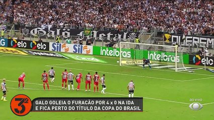 QUE ISSO, GALÃO! No Mineirão, o Atlético-MG passou o carro em cima do Athlético-PR e venceu por 4 a 0 na partida de ida da final da Copa do Brasil. Precisa do segundo jogo? #3Tempo