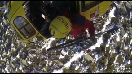 Rescate de Protección Civil en el Pico La Mira, Ávila