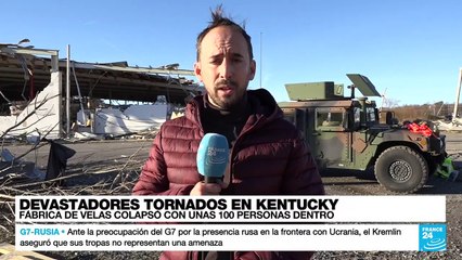 Informe desde Mayfield: sigue la búsqueda de sobrevivientes en Kentucky tras enjambre de tornados
