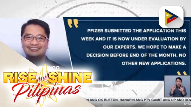 EUA para magamit ang Pfizer sa edad 5-11 yrs old, posibleng ilabas ng FDA bago matapos ang taon