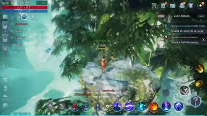 [MIR4] Bosque Cristalino - Misión de petición - Tocando el laúd en el bosque