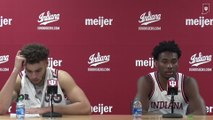 Indiana Basketball Forwards Race Thompson and Jordan Geronimo Talk about the Hoosiers' Win Over Merrimack