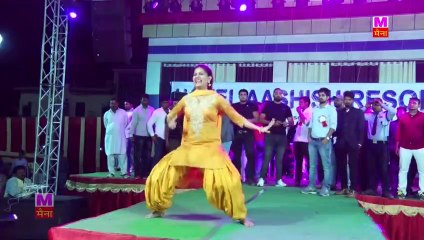 बन्दूक चलाके सपना चौधरी ने किया घमासान डांस _ भीड़ हुई बेकाबू _ Haryanvi New Video _ Trimurti akash sain