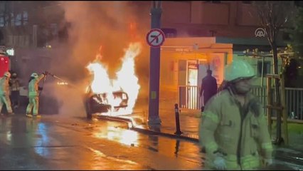 Son dakika haberi: Ümraniye'de LPG'li otomobilde yangın çıktı