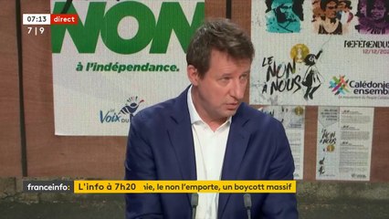 Référendum en Nouvelle-Calédonie : "Ce vote est légal mais pas légitime", estime Yannick Jadot