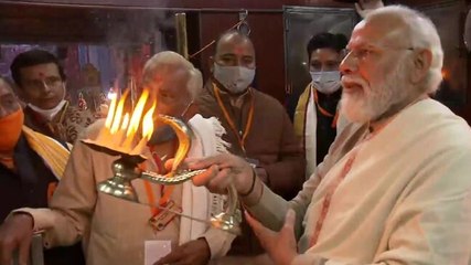 Watch: PM Modi performs aarti at Varanasi’s Kal Bhairava temple