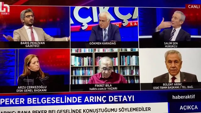 Bülent Arınç ile Barış Pehlivan arasında canlı yayında ''Sedat Peker'' tartışması