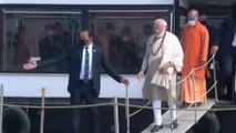 Watch: PM Modi rides boat from Khirkiya Ghat to visit Kashi Vishwanath temple