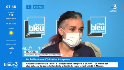 Clara Egger, porte parole du mouvement Espoir RIC 2022