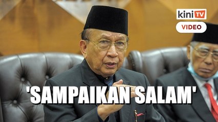 'Sampaikan salam' - Rais tegur Hamzah tak hadir Dewan Negara