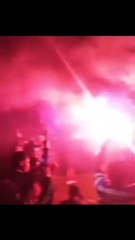 Suporter Persib merayakan kemenangan atas melawan persik Kediri!!!