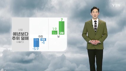 [날씨] 내일 예년보다 추위 덜해...주 후반 더 강력한 한파  / YTN