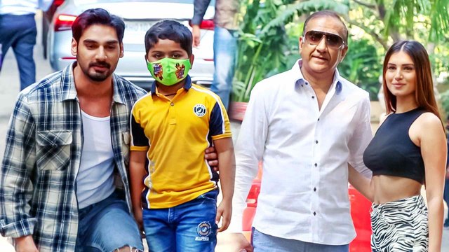 Ahan Shetty, Tara Sutaria, Spotted Outside Sajid Nadiadwala’s House For Celebration