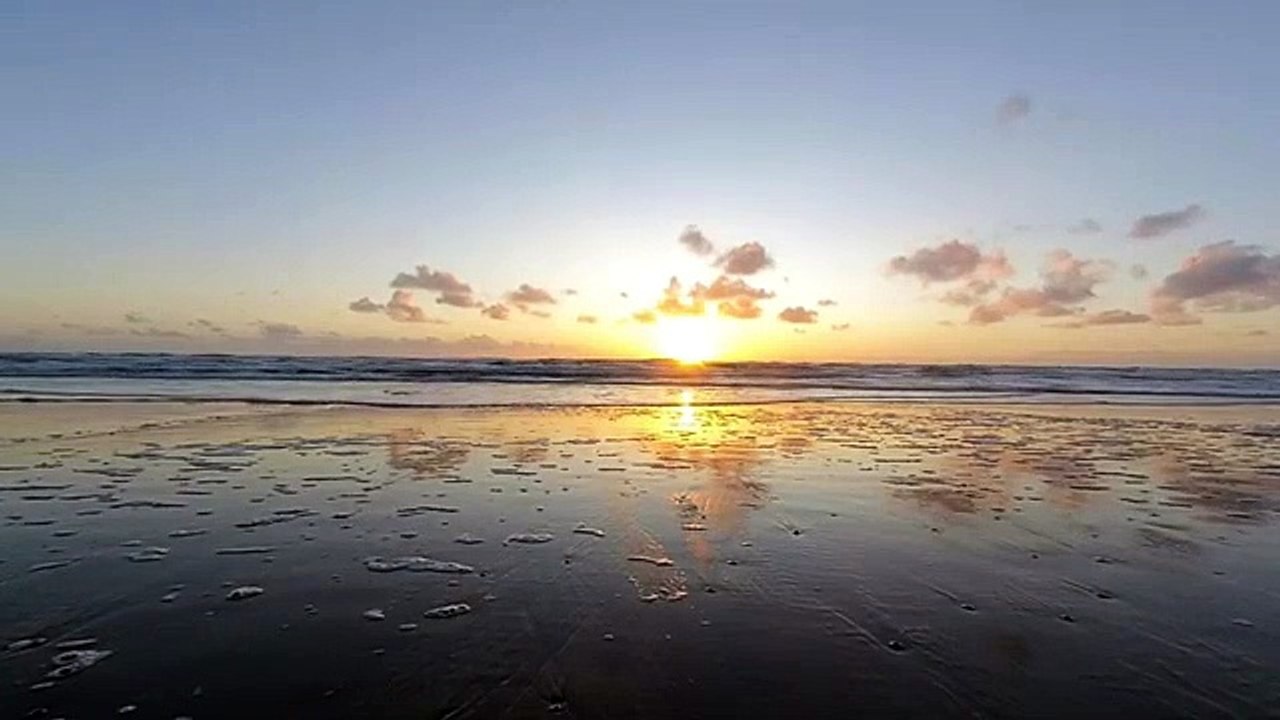 Beach Sunset Sundown for Relaxation with Balearic House Music Original sound of the ocean