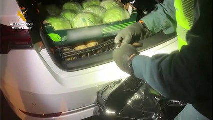 Detenido con un coche de alquiler y 20 kilos de marihuana
