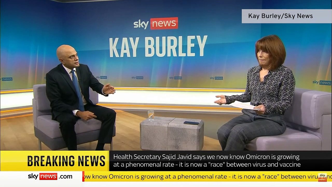Sajid Javid confirms 9 cases of Omicron have been hospitalised as cases spead at phenomenal rate