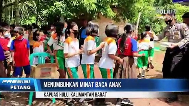 Dinas Perpustakaan dan Kearsipan Kapuas Hulu lakukan Perpustakaan Keliling di Desa Tekalong Kecamatan Mentebah