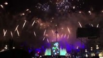 Fuegos artificiales de la fiesta de fin de año de 2019 en Barcelona