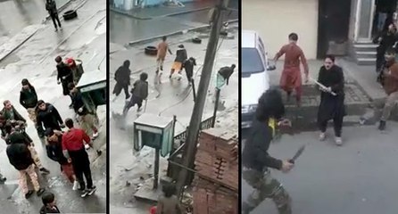 Ortalık savaş alanına döndü! İki grup arasında bıçaklı, taşlı, sopalı kavga