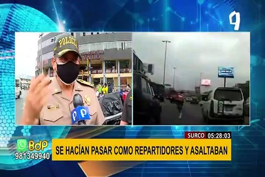 Surco: capturan a falsos repartidores de delivery tras una gran persecución