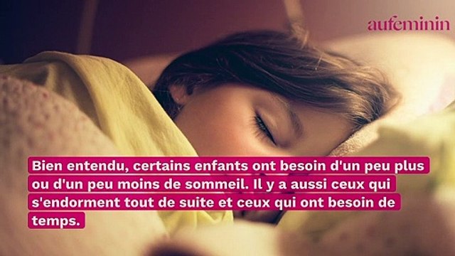 Sommeil : voici combien de temps doit réellement dormir votre enfant !