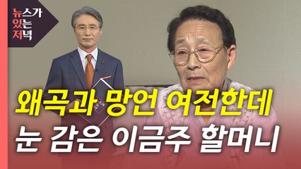 [뉴있저] '왜곡과 망언' 여전한데...맞서던 할머니는 눈을 감다 / YTN
