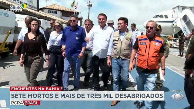 Os temporais que atingem a Bahia há uma semana já deixaram 7 mortos. Mais de três mil pessoas ficaram desabrigadas.