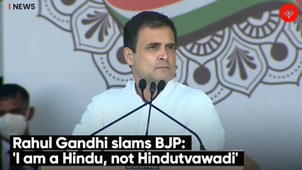 Rahul Gandhi slams BJP: 'I am a Hindu, not Hindutvawadi' 