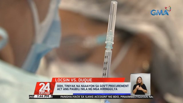 DFA Sec. Locsin, nag-tweet na may nag-'drop the ball' sa pagbili ng hiringgilya mula Amerika | 24 Oras