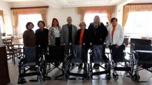 Türk Kadınlar Birliği'nden engellilere 6 adet tekerlekli sandalye