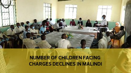 Number of children facing charges declines in Malindi