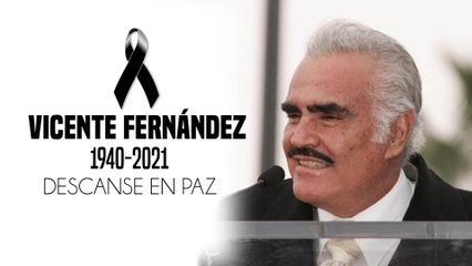 Muere Vicente Fernández, adiós al gran ídolo de México.