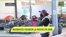 Caravana migrante llega a la CDMX y pasa la noche en la GAM