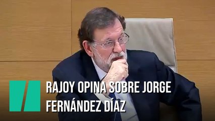 Rajoy da su opinión sobre Jorge Fernández Díaz