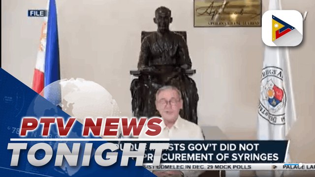 Sec. Duque insists government did not mess up with procurement of syringes l via @Mela Lesmoras - PTV