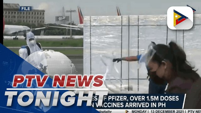 Over 859K doses of Pfizer, more than 1.5M doses of Janssen arrived in PH tonight