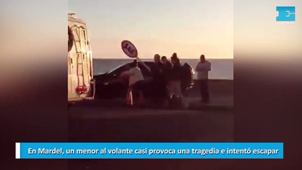 En Mardel, un menor al volante casi provoca una tragedia e intentó escapar