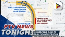 Two lanes along Commonwealth Avenue closed to give way to MRT-7 Manggahan Station construction
