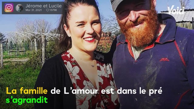 VOICI : L'amour est dans le pré : Lucile et Jérôme jeunes parents, ils donnent de leurs nouvelles