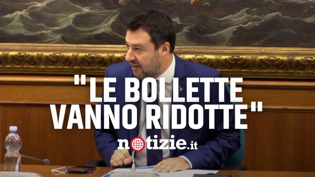 Bollette, Salvini: Già sarà Natale a rischio covid, ora bisogna ridurre i costi dell'energia