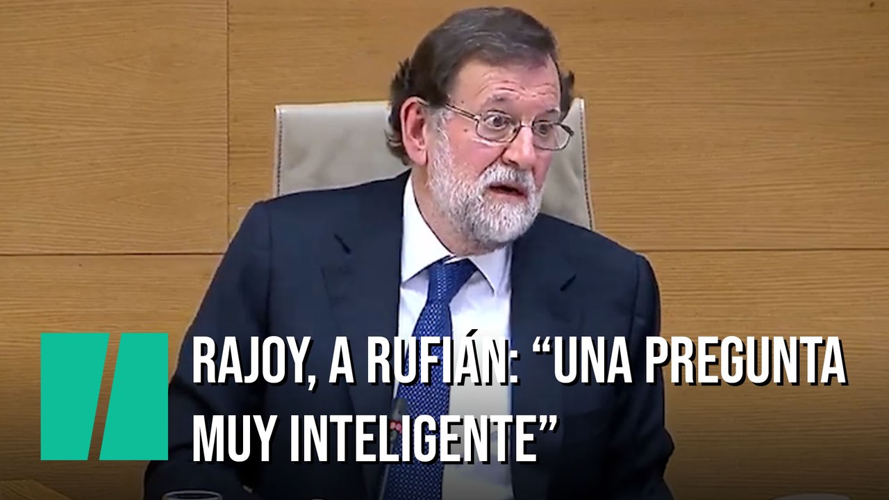 Rajoy, a Rufián: "Es una pregunta muy inteligente"