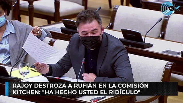 Rajoy destroza a Rufián en la Comisión Kitchen: Ha hecho usted el ridículo