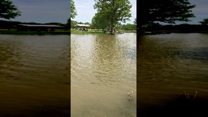 Motorbike Glides Over Water