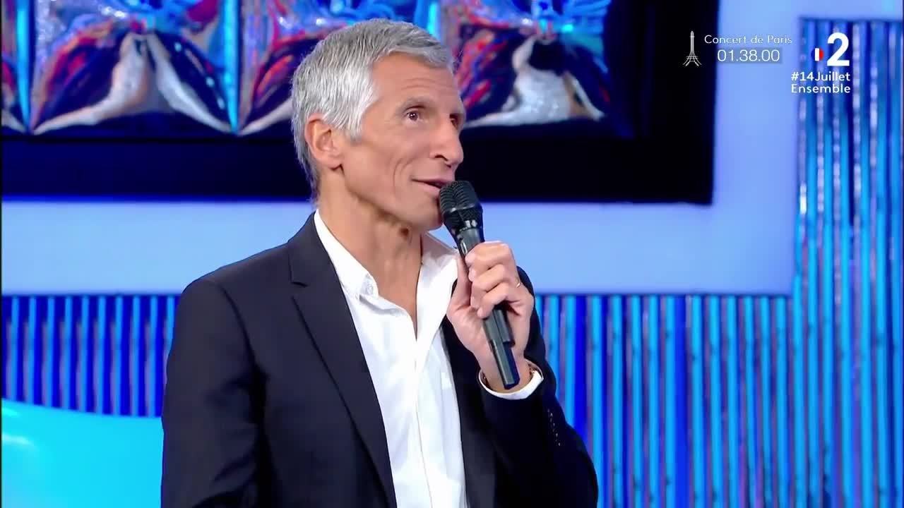 VOICI N’oubliez pas les paroles : Nagui, Fabien et Magali entrent dans un concours de blague gênantes
