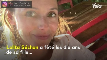 Voici - PHOTO Lolita Séchan montre « le gâteau malaisant " de l'anniversaire de sa fille