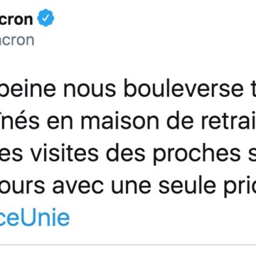 VOICI social - Emmanuel Macron Bouleversé Par Le Témoignage D’une Pensionnaire D’Ehpad (1)