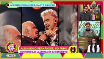 Alejandro Fernández canta entre lágrimas a su padre Vicente Fernández