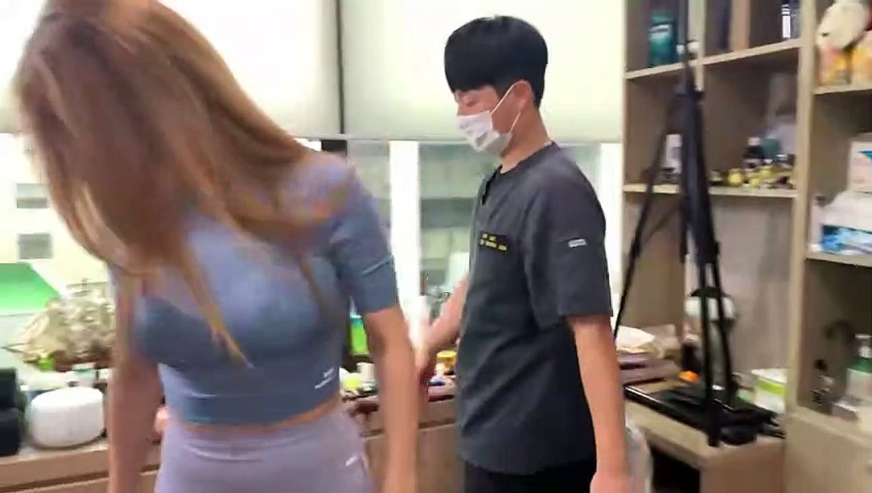 (뼈소리ASMR)모델 채예나 무편집 Full영상_Chiropractic Full Body Cracking&Adjustment ASMR-JK메디컬(교정편)