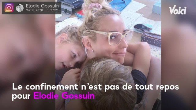 VOICI - PHOTO Elodie Gossuin : instant câlin en famille pour la Miss et son mari