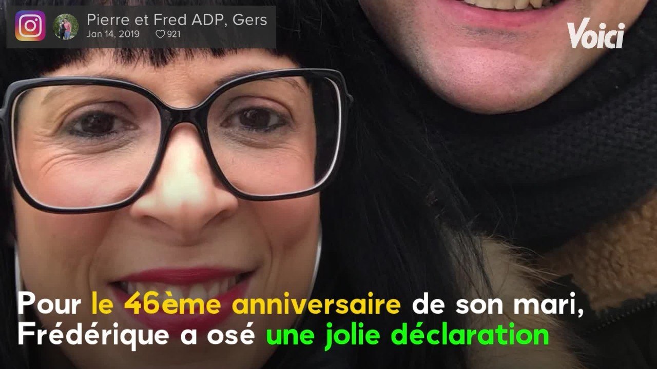 VOICI : Pierre et Fred (ADP) : la belle déclaration de Frédérique pour l'anniversaire de son mari